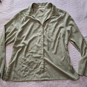 Pretty Vintage Beaded Blouse